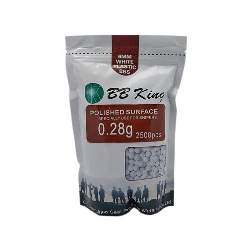 BB King 0.28g 6mm Branca - 2500un