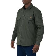 Camisa Manga Longa Overshirt Utility Verde