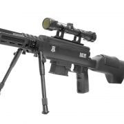 Carabina De Pressão Sniper Black Ops (Gas Ram) 5.5mm + Bipé E Luneta 4x32