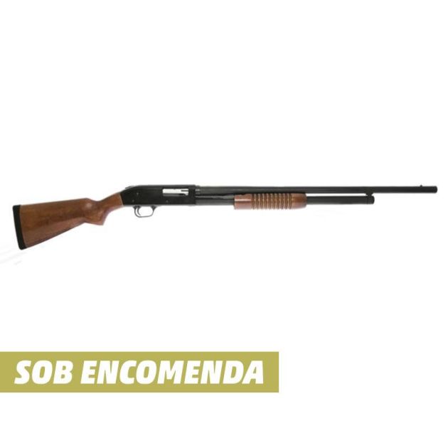 Espingarda Boito BSA 5T 84 Pump Cal 12 Coronha de Madeira - Oxidada ou Natural