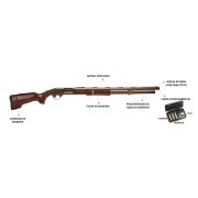Espingarda CBC Pump Savana Calibre 12 Cano 28 Polegadas Madeira - Bronze