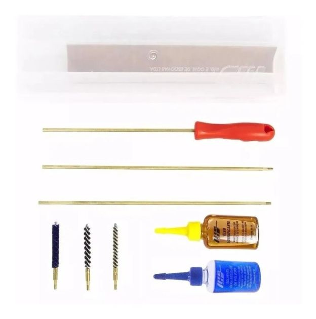 Kit De Limpeza Manutenção Espingarda - Carabina Calibre 22 LR