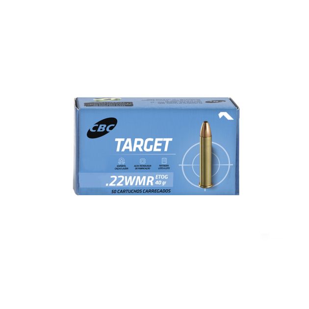 Munição CBC .22 WMR Target ETOG 40gr - 50rds