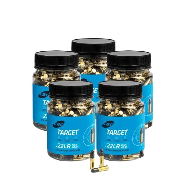 Munição CBC .22 LR Target CHOG 40gr - 1500un