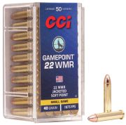 Munição CCI .22 WMR Gamepoint JSP 40gr - 50rds