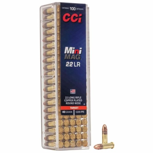 Munição CCI Cal 22 LR HS Mini Mag 40 Grains - 100un