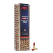 MUNIÇÃO CCI CAL 22 LR TARGET RED 40GR HV CX 100