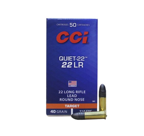 Munição CBC Calibre .22 LR CHOG 40gr Precision Subsônica Caixa 50un