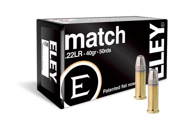 Munição Eley .22 LR Match 40gr - 50rds