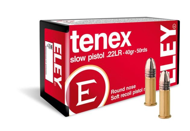 Munição Eley .22 LR Tenex Pistol Slow 40gr - 50rds