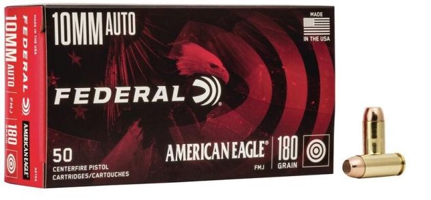 Munição Federal .10mm Auto 180gr FMJ – Cx 50un