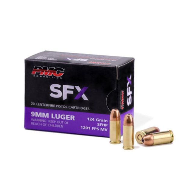 Munição PMC 9mm Luger 9x19mm 124GR SFHP - 20un