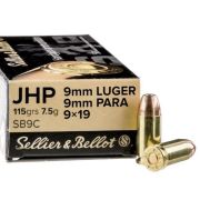 Munição S&B Cal 9x19mm JHP 115gr - 50rds