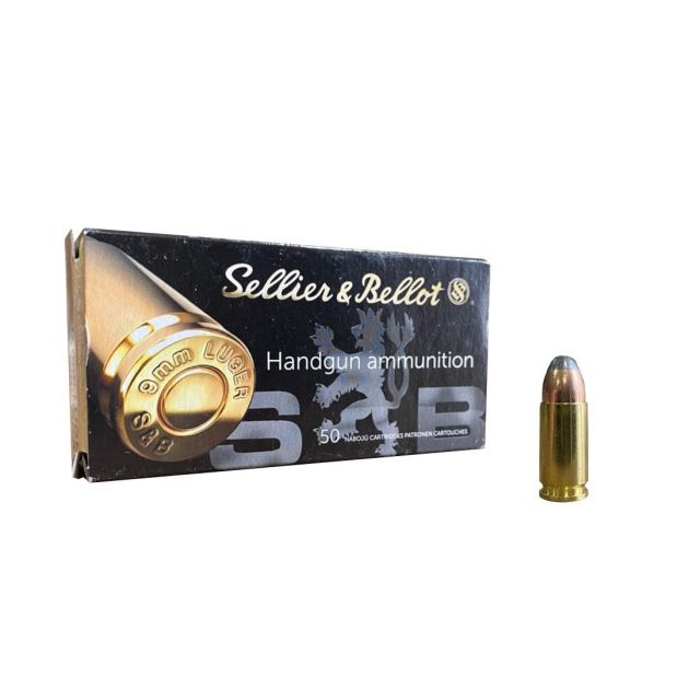 Munição S&B Cal 9x19mm SP 124gr - 50rds