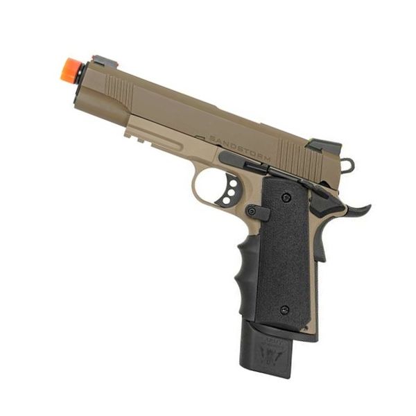 Pistola de Airsoft GBB 1911 M.E.U R32 DesertStorm Full Metal Army