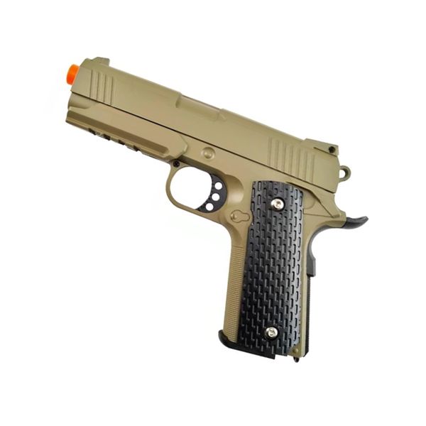 Pistola de Airsoft Spring 1911 Warrior Desert Full Metal Galaxy