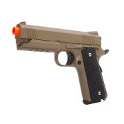 Pistola de Airsoft Spring 1911 Warrior Desert Full Metal Galaxy