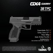 Pistola GX4 Carry Graphene Calibre 38TPC - Edição 85 Anos Limitada