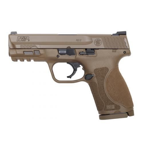 Pistola S&W M&P9 M2.0 Compact Fs 15-Shot Armornite Fde Poly Calibre .9mm