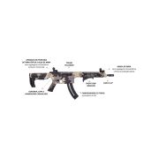 Rifle CBC Delta WMR Semi-automático Calibre 22 Magnun - Camuflado